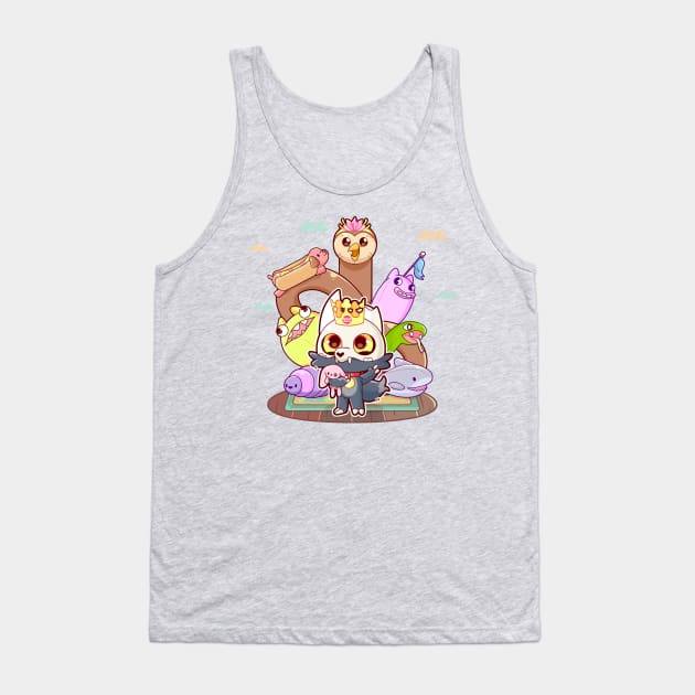 Smol King & Hooty Tank Top by Kaidankuri